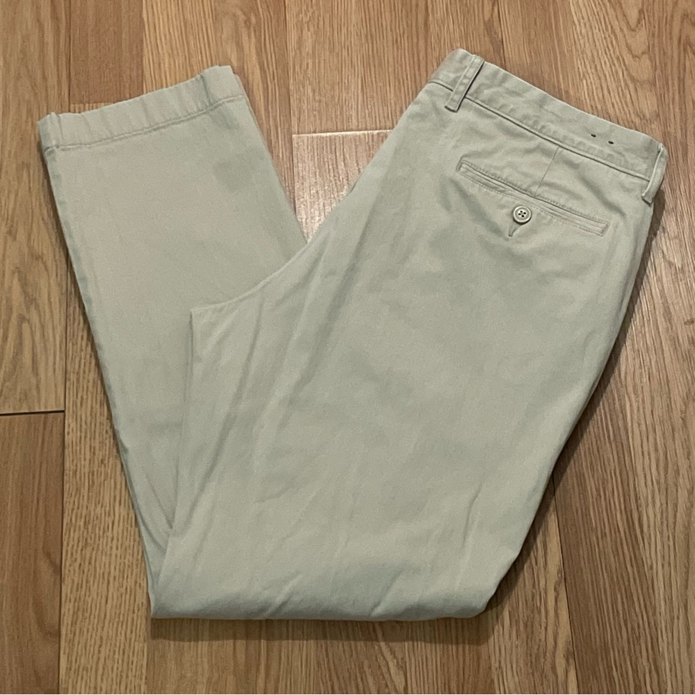 J.Crew Men’s 34x30 770 Straight Fit Flat front Chino Pants Beige Preppy Office